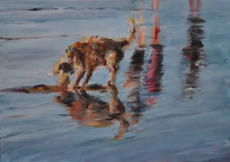 Hund am Atlantik