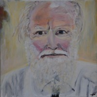 Herr Morat, Acryl auf Leinwand, (50X50)