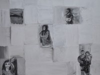 Im weißen Zelt (Erstaufnahme-), Acryl auf Leinwand (100X140)