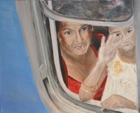 Unterwegs,Acryl auf Leinwand, (80X100)