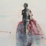 Fischer mit rotem Netz 2, Sri Lanka, Acryl auf Leinwand, 80X100, 2021 Fischer mit rotem Netz 2, Sri Lanka, Acryl auf Leinwand, 80X100, 2021