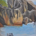 Schönheiten auf La Digue, Acryl auf Leinwand, 140x100, 2014 Schönheiten auf La Digue, Acryl auf Leinwand, 140x100, 2014