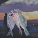 Sonnenaufgang auf Maé, Acryl auf Leinwand, 100X140, 2015 Sonnenaufgang auf Maé, Acryl auf Leinwand, 100X140, 2015